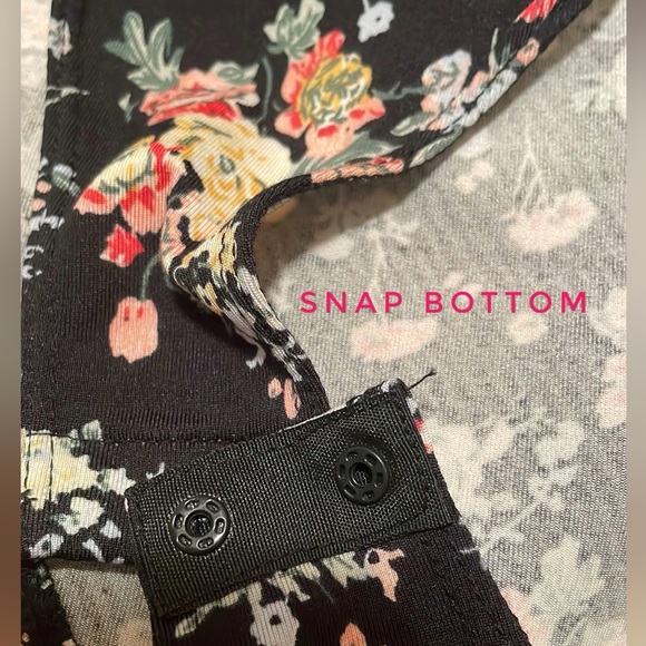 🛍️Floral Crewneck Bodysuit - Picture 4 of 7